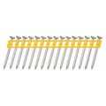Dewalt Collated Concrete Nail, 1-1/2 in L, 0.102 in, Zinc Plated, Flat Head, 15 Degrees, 1000 PK DCN890150