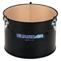Guardair Open Head Vacuum Drum, Steel, 5 gal, Unlined, Black N050