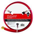 Zoro Select Water Hose, Hot/Cold, Rubber, 25 ft., Red 423H82