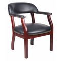 Boss BlackGuest Chair, 24"W26"L31"H, Fixed Arms, FabricSeat B9540-BK