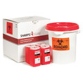 Sharps Assure Sharps Container, 3/8 gal., Red, Snap Lid SA5G-4