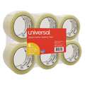 Universal Quiet Tape Box Sealng Tape, 48mmx100m, PK6 UNV73000