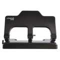 Universal One Power Assist Hole Punch, 3 Hole, Black UNV74325