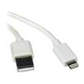 Tripp Lite Charging Cable, Apple Lightning, White, 3ft M100-003-WH