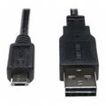 Tripp Lite USB Reversible 2.0 Cable, 5Pin, MicroB, 1ft UR050-001-24G