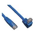 Tripp Lite Cat6 Cable, Right Angle, RJ45, M/M, Blue, 5ft N204-005-BL-DN