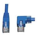 Tripp Lite Cat6 Cable, Right Angle, RJ45, M/M, Blue, 5ft N204-005-BL-RA