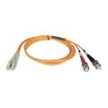 Tripp Lite Fiber Optic Cable, Dplx, MMF, 50, LC/ST, 6m N518-02M