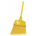 Zoro 12" Sweep Face Large Angle Broom, Metal Handle, Yellow G4151290