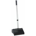 Zoro Lobby Dust Pan, Black, 30in, Locking Handle G4151281