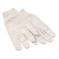 Boardwalk Gloves, Cotton, Canvas, Large, 8 oz., PK12 7