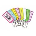 Steelmaster Tag, Key, Insert, Assorted, PK4, White, Purple, Blue, Green, Yellow, Orange, Red, Magenta, 4 PK 201400747