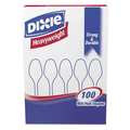 Dixie Disposable Teaspoon, Heavy Weight, Heavy Weight, PK1000 DIX TH207