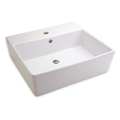 American Standard Above Counter Sink, Rear Overflow, White 0552001.020