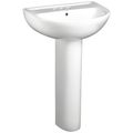 American Standard Pedestal Sink Basin, 4" Center Hole, White 0467004.020