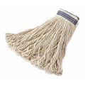 Rubbermaid Commercial Universal Headband 100% Post Industrial Cotton Wet Mop Heads, Looped FGE13900WH00