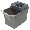Rubbermaid Commercial Mop Bucket and Wringer, Gray, Plastic FG619400STL