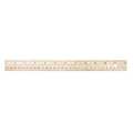 Westcott Ruler, 12", Wood, English/Metric 10702