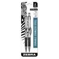 Zebra Pen Ballpoint Pen, Retractable, Fine, Black, PK2 27112