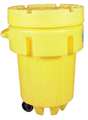 Ultratech Open Head Overpack Drum, Polyethylene, 95 gal, Unlined, Yellow 584