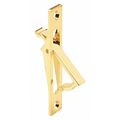 Primeline Tools Pocket Door Flush Edge Pull, Polished Brass, Fasteners Included (Single Pack) N 6768
