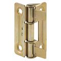 Primeline Tools Bi-Fold Door Hinges, Brass Plated, for Bi-Fold Doors (1 Pair) N 6936