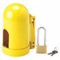 Condor Locking Cylinder Cap, Yellow, Steel 437R37