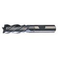 Cleveland 4-Flute HSS Left-Hand Helix & Cut CC Square Single End Mill CTD HG-4LL-TC TiCN 5/8x5/8x1-5/8x3-3/4 C33624