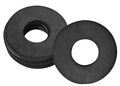 Zoro Select Grease Fitting Washer, 1/4 In., Black, PK25 44C504