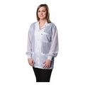 Desco Smock, Jacket, Cuffs, White, XL 73834