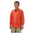 Desco Jacket Smock, Cuffs, Orange, XL 73914