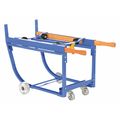 Vestil Revolving Drum Cart, Steel Wheels, 1K RDC-1000-5SS