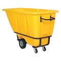 Vestil Heavy Duty Tilt Truck 1/2 Cubic Yard 1400 lb Yellow TDT-50-HD-YELLOW