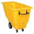 Vestil Light Duty Tilt Truck 1/2 Cubic Yard 450 lb Yellow TDT-50-LD-YELLOW