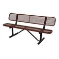 Vestil Expanded Metal Bench, 72", Brown BEN-MX-72-BN