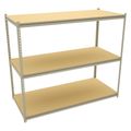 Tennsco Boltless Shelving Unit, 30"D x 69"W x 60"H, 3 Shelves, Steel ZKMS-693060-3D