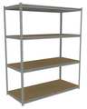 Tennsco Boltless Shelving Unit, 30"D x 69"W x 84"H, 3 Shelves, Steel ZKMS-693084-4D