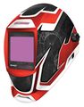 Westward Auto Dark Welding Helmet, Shade 6-9/9-13, Black/Red/White 44R229