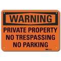 Lyle Security Sign, 7 in H, 10 in W, Plastic, Vertical Rectangle, English, U6-1205-NP_10X7 U6-1205-NP_10X7