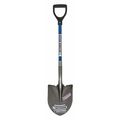 Seymour Midwest #2 16 ga Round Point Shovel, Steel Blade, 26 in L Blue Professional Grade Fiberglass Handle 49451