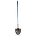 Seymour Midwest 16 ga Forward Turn Step Rice Shovel, 48 in L Blue Professional Grade Fiberglass Handle 49465