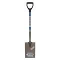 Seymour Midwest 16 ga Rear Turn Step Garden Spade Shovel, 27 in L Blue Industrial Grade Fiberglass Handle 49454