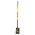 Structron #2 14 ga Front Turn Step Garden Spade Shovel, Steel Blade, 48 in L Yellow Premium Fiberglass Handle 49553