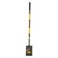 Structron #2 14 ga Garden Spade Shovel, Steel Blade, 48 in L Yellow Premium Fiberglass Handle 49553