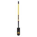 Structron 14 ga Drain Spade Shovel, Steel Blade, 48 in L Yellow Premium Fiberglass Handle 49566