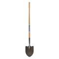 Seymour Midwest 16 ga Irrigation Shovel, Steel Blade, 48 in L Natural Hardwood Handle 49155