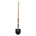 Structron Irrigation Shovel, Steel Blade, 46.5 in L Natural Hardwood Handle 49181