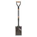 Seymour Midwest Notched Roofing Spade Shovel, Steel Blade, 29 in L Natural Hardwood Handle 49169