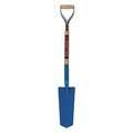 Kenyon 14 ga Front Turn Step Drain Spade Shovel, Steel Blade, 27 in L Natural Hardwood Handle 49337