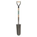 Seymour Midwest 16 ga Drain Spade Shovel, Steel Blade, 26 in L Natural Hardwood Handle 49137